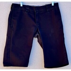 Dickies 873BK Mens Slim Straight Work Shorts Black Size 34 Custom Hem 11 Inseam